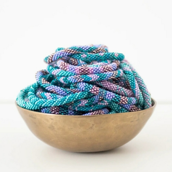 MALDIVES -Original Roll-On® Bracelets, 7" round, made in Nepal #3 (3 pieces) - Picture 7 of 7